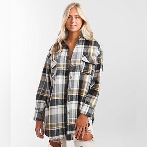 Buckle BKE flannel boyfriend button up